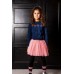 B.Nosy Girls marble sweater with embroidery Y109-5372